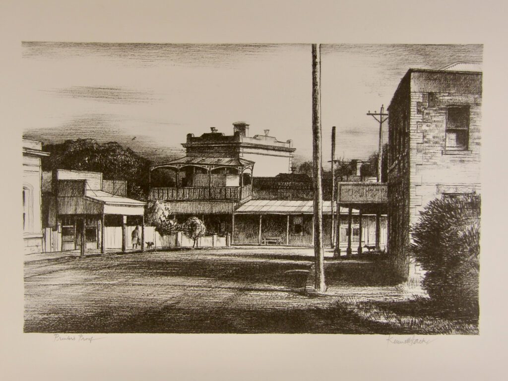 Old Mining Town 2 Talbot - 1984 56x76cm – Kenneth Jack