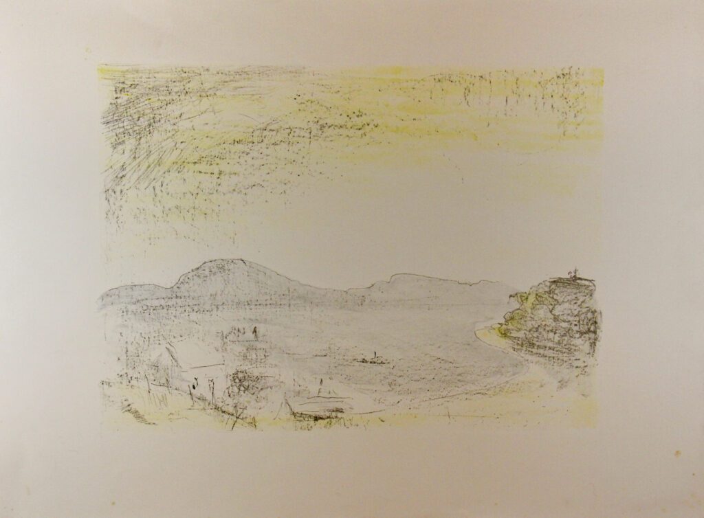 Early Morning A Day on the Derwent 3 (Sandy Bay Set) - 56x76cm – Lloyd Rees