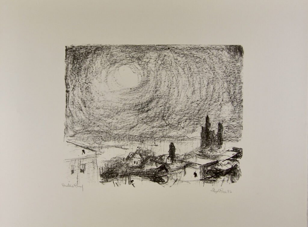 From the University Library Hobart - 50x60cm – Lloyd Rees