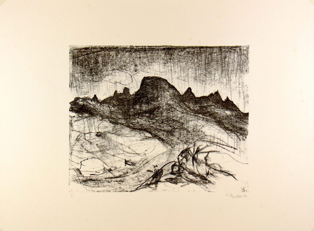 Southern Peaks, Tasmania I - 50x66cm – Lloyd Rees