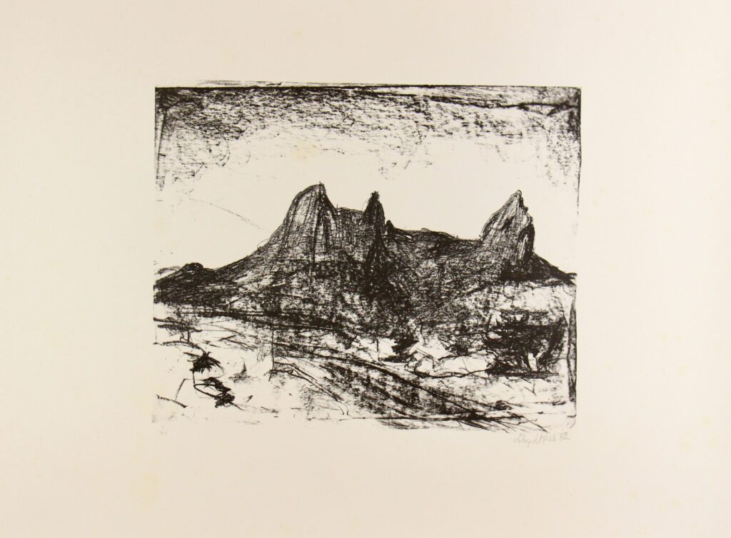 Southern Peaks, Tasmania II - 50x66cm – Lloyd Rees