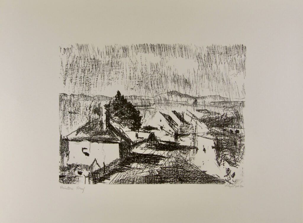 Suburban Hobart - 30x40cm – Lloyd Rees