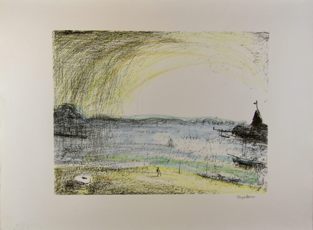 Sunrise at Sandy Bay - 40x52cm – Lloyd Rees