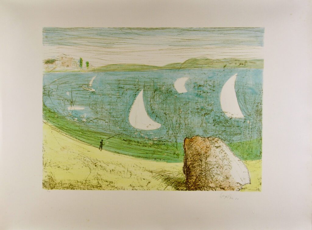 The Boat Race (3 Tribute to Light) – 1988 40x53cm – Lloyd Rees