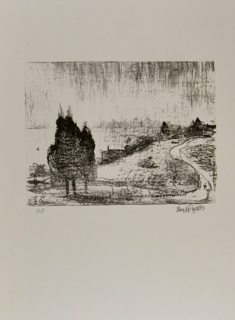 The Distant Derwent II - 19x25cm – Lloyd Rees