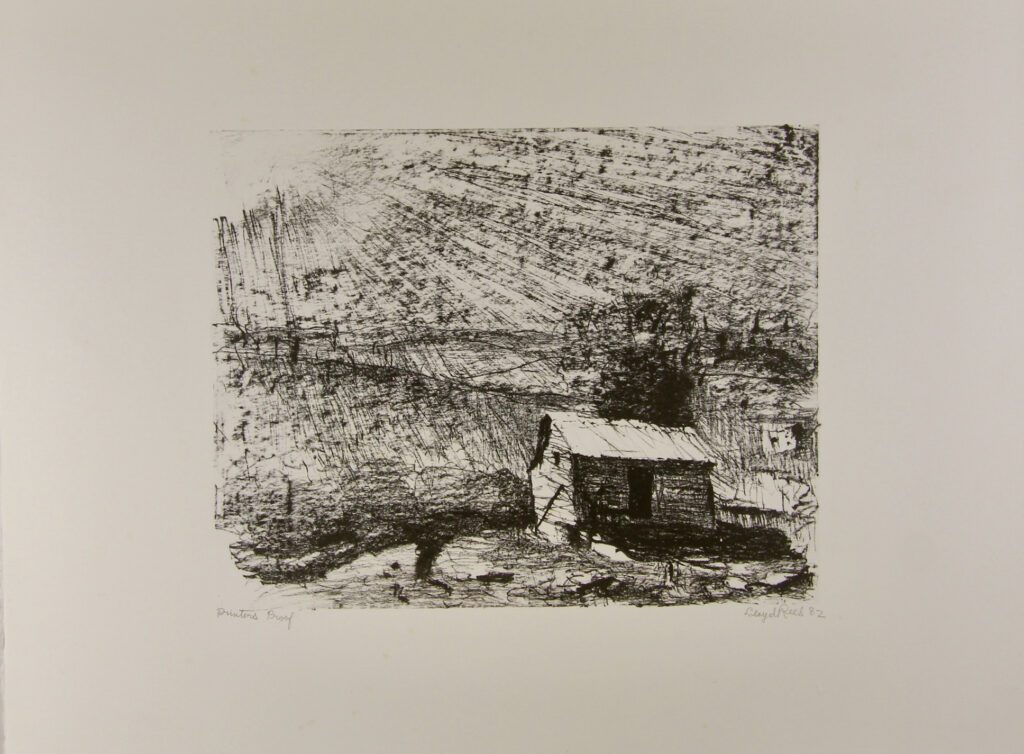 The Shed, Karinya - 50x60cm – Lloyd Rees