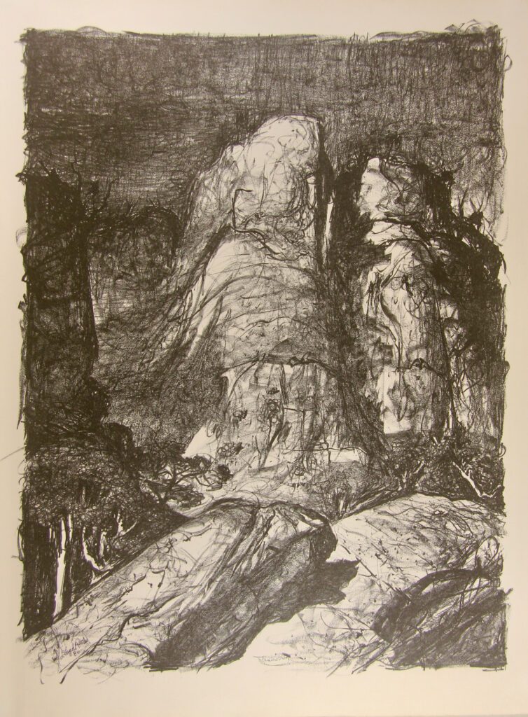 Timeless Cliff I - 76x57cm – Lloyd Rees