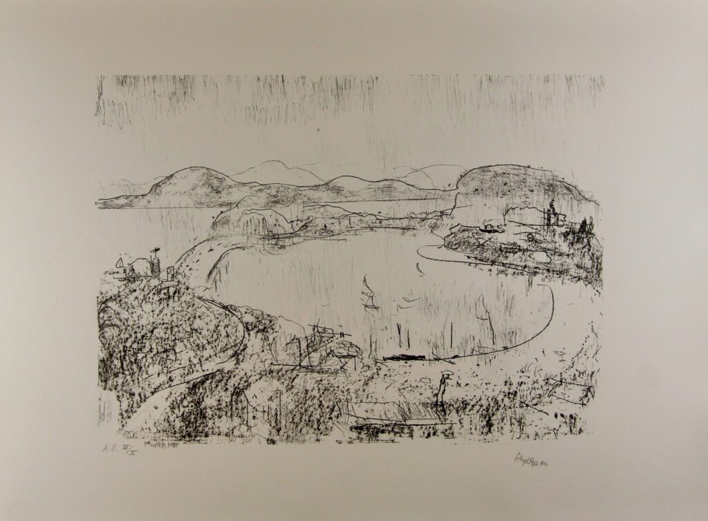 Untitled 91 (The Derwent Hobart) - 38x53cm – Lloyd Rees