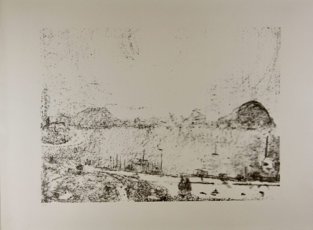 Untitled 94 (The Derwent Hobart) - 59x76cm – Lloyd Rees
