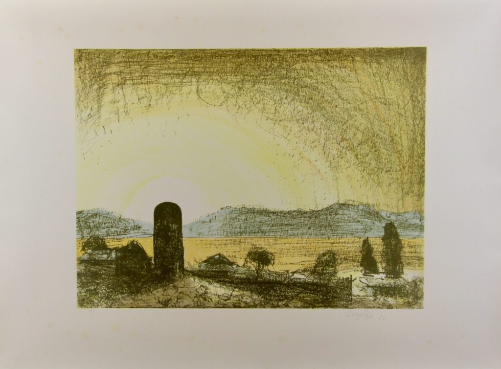 Western Sky (1 Tribute to Light) – 1988 40x53cm – Lloyd Rees