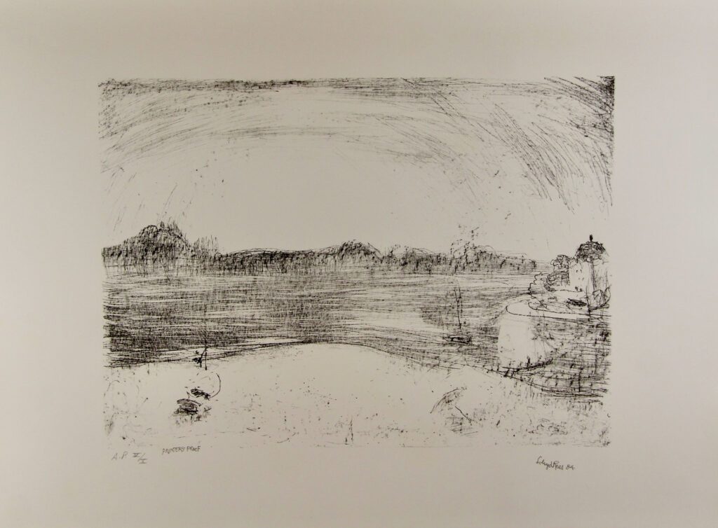 Untitled 84 (The Derwent, Hobart) - 1984 – Lloyd Rees