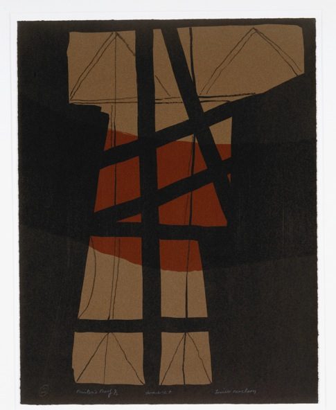 Thru A-Z. 2 1 75.4 x 58.3 cm 19695 – Louise Nevelson