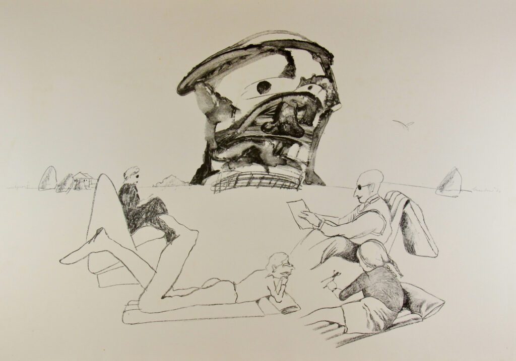 Picnic - Black and White – Lucebert