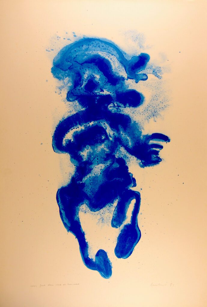 Blue figure - De Vlek Als Meesterwerk Edition 25 – Lucebert
