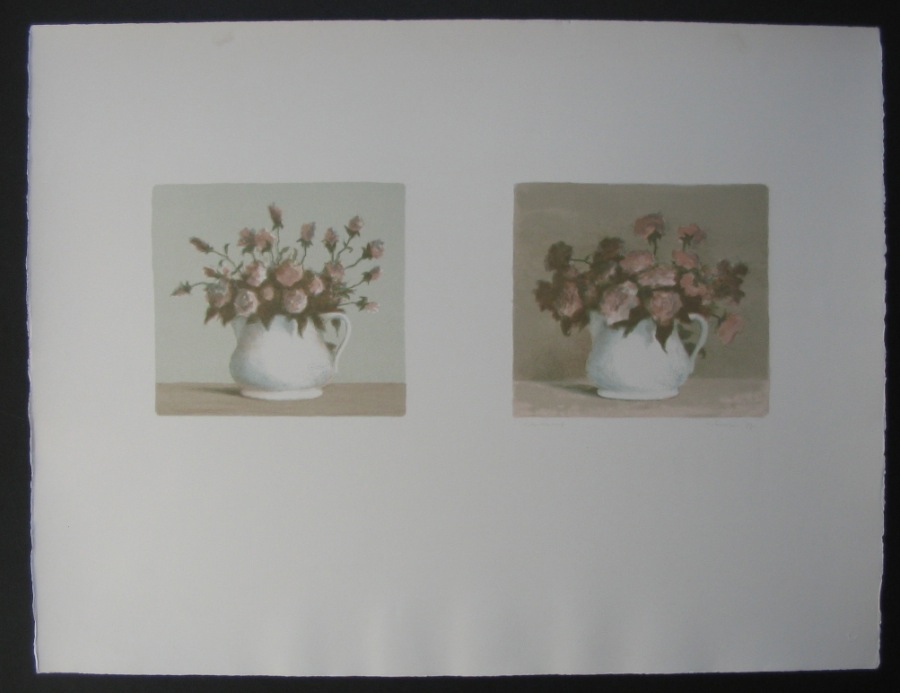 Roses before and after. 50x65cm