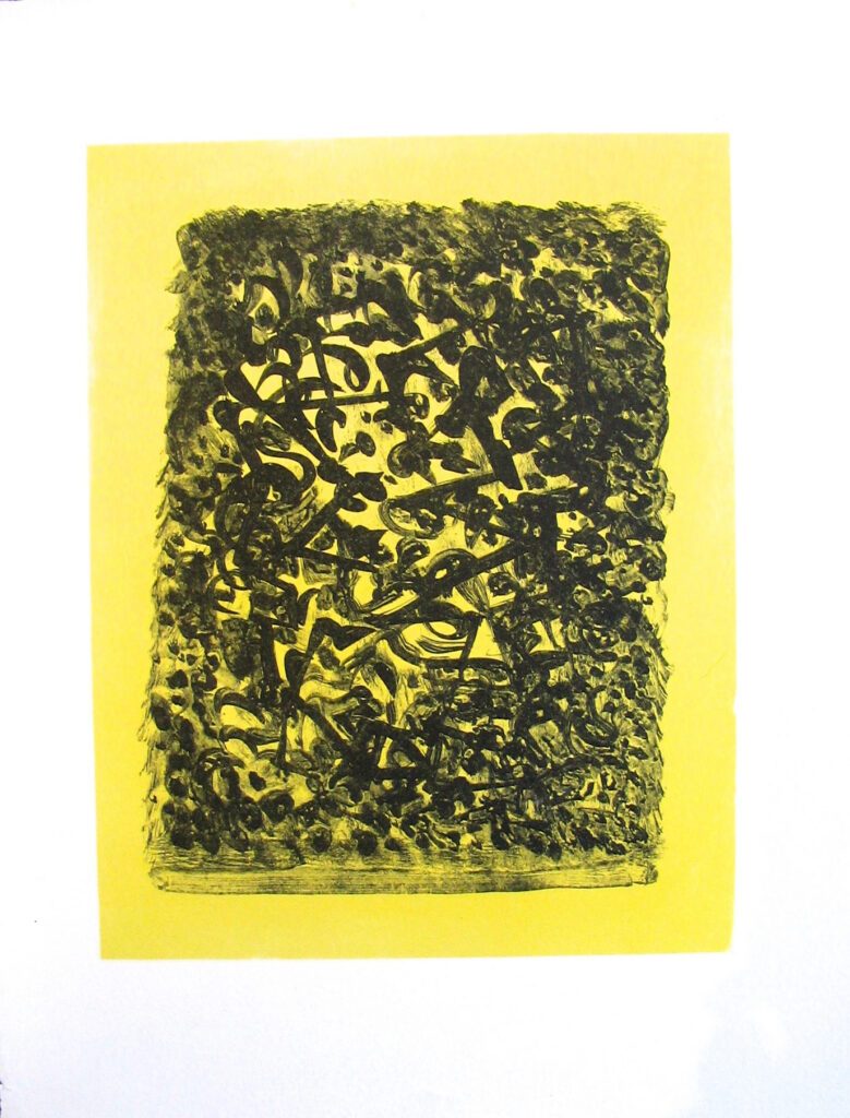 Abstract Yellow and Black - 1973 – Mark Tobey