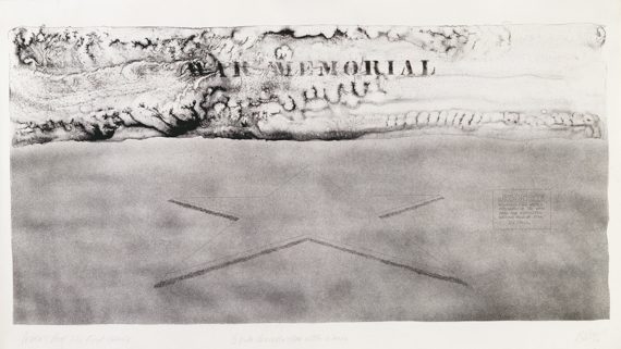Five War Memorials ( 1.2 Mile concrete star with names) - 70x110cm – Robert Morris