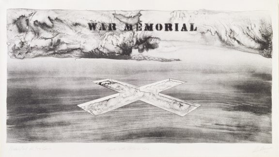 Five War Memorials (Trench With Chlorine Gaz) - 70x110cm – Robert Morris