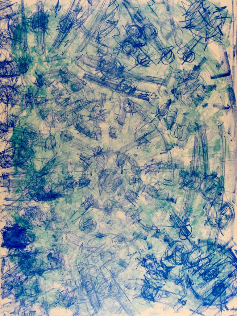 Untitled 7 blue – Roger Kemp