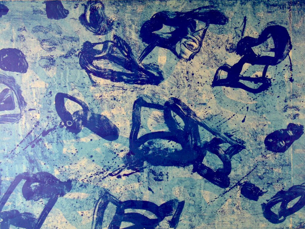 Untitled 8 blue – Roger Kemp