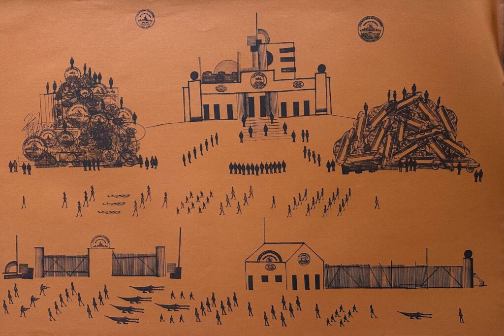 Untitled Orange – Saul Steinberg