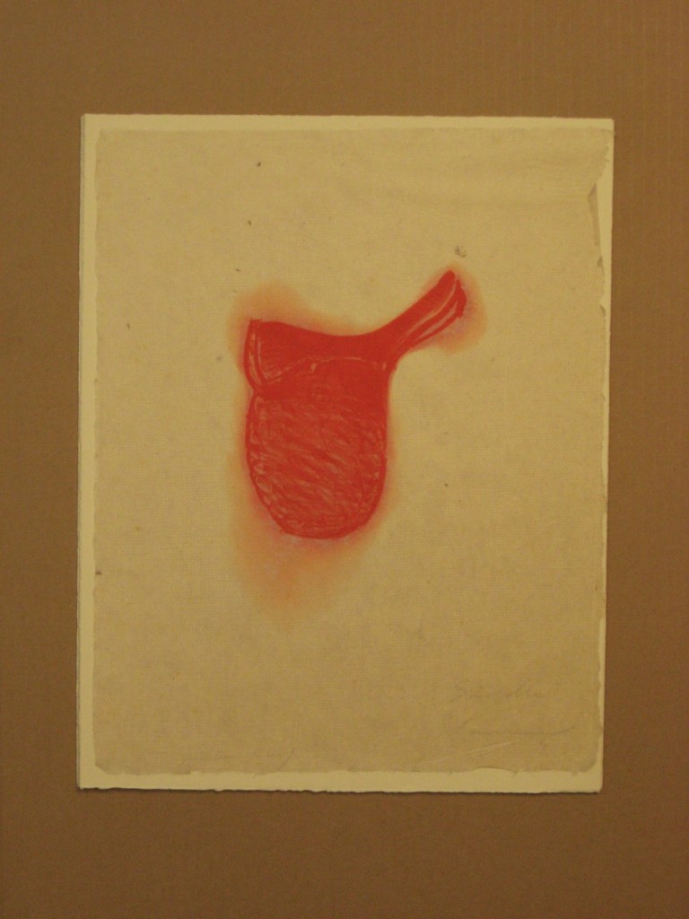 Saddle red with bulberry paper cover