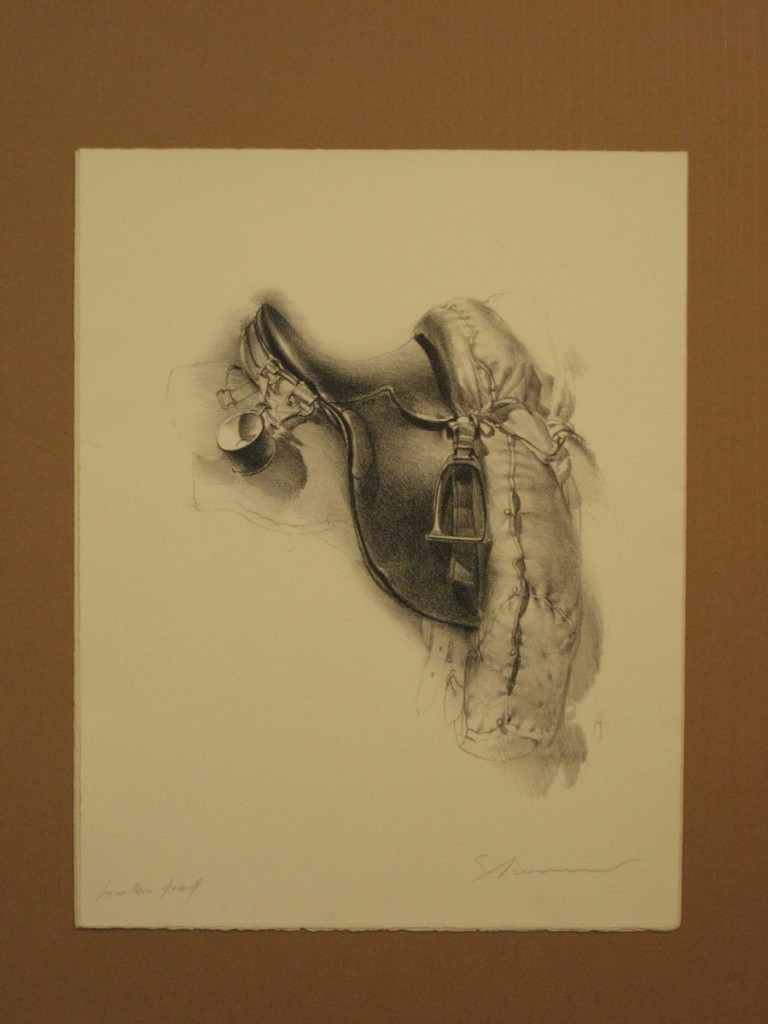 Saddle bl & wht