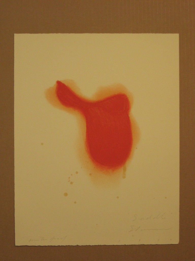 Saddle red with orange blotches