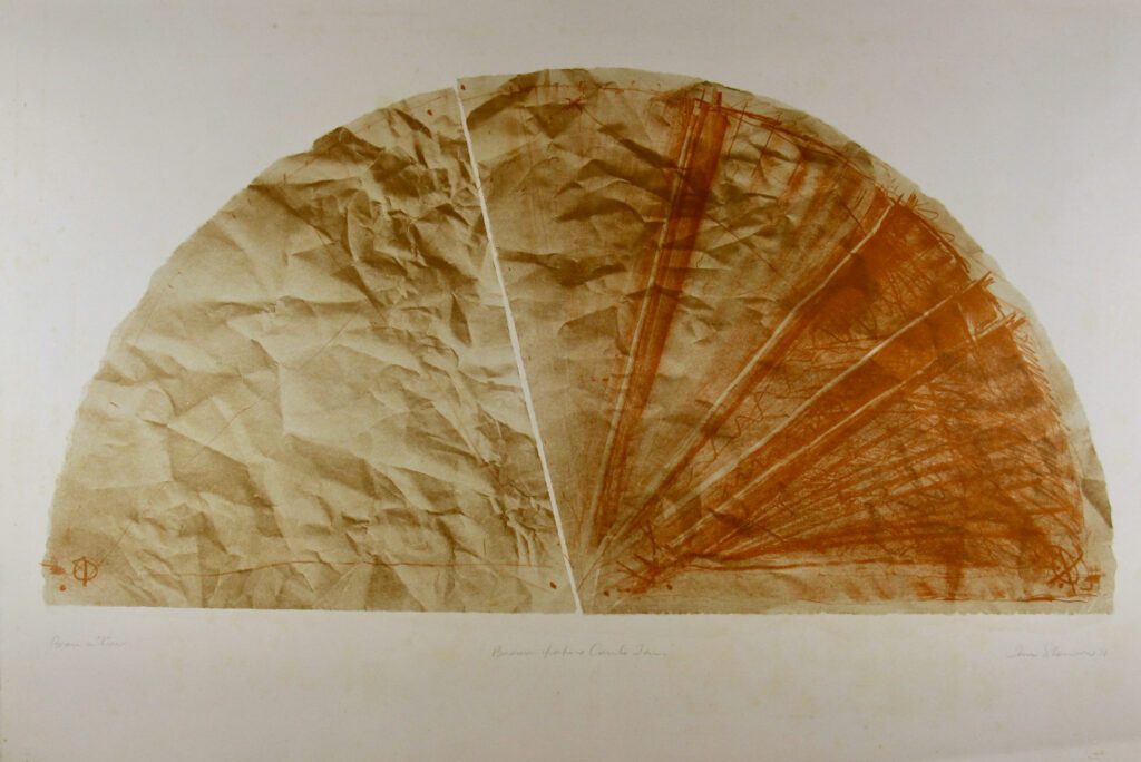 Brown Paper Conte Fan - BAT 67x106cm – Tim Storrier
