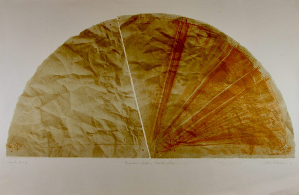 Brown Paper Conte Fan - TP 67x106cm – Tim Storrier