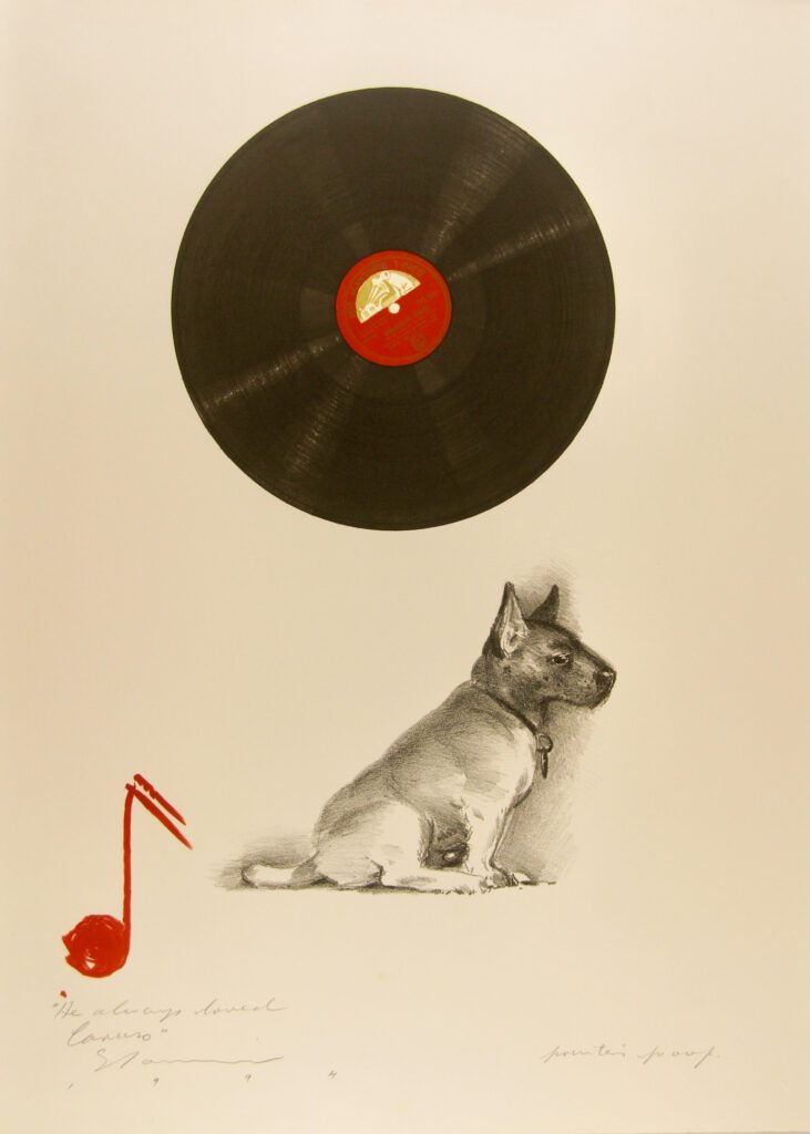 He Always Loved Caruso - 1994 76x57cm – Tim Storrier
