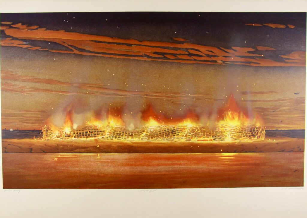 Night Fall - 71x105cm – Tim Storrier