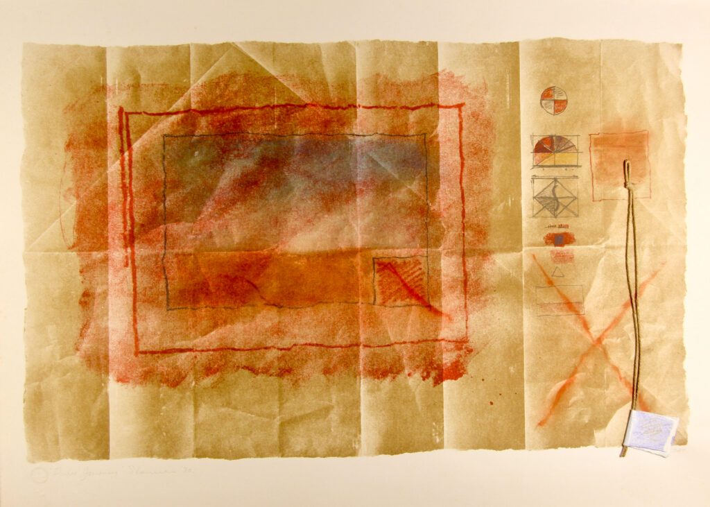 Paper Journey - 57x76cm – Tim Storrier