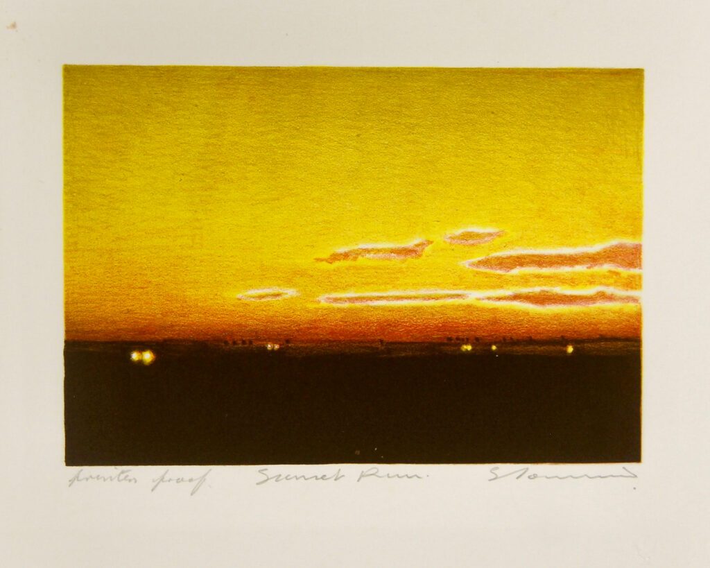 Sunset Run - 24x28cm – Tim Storrier