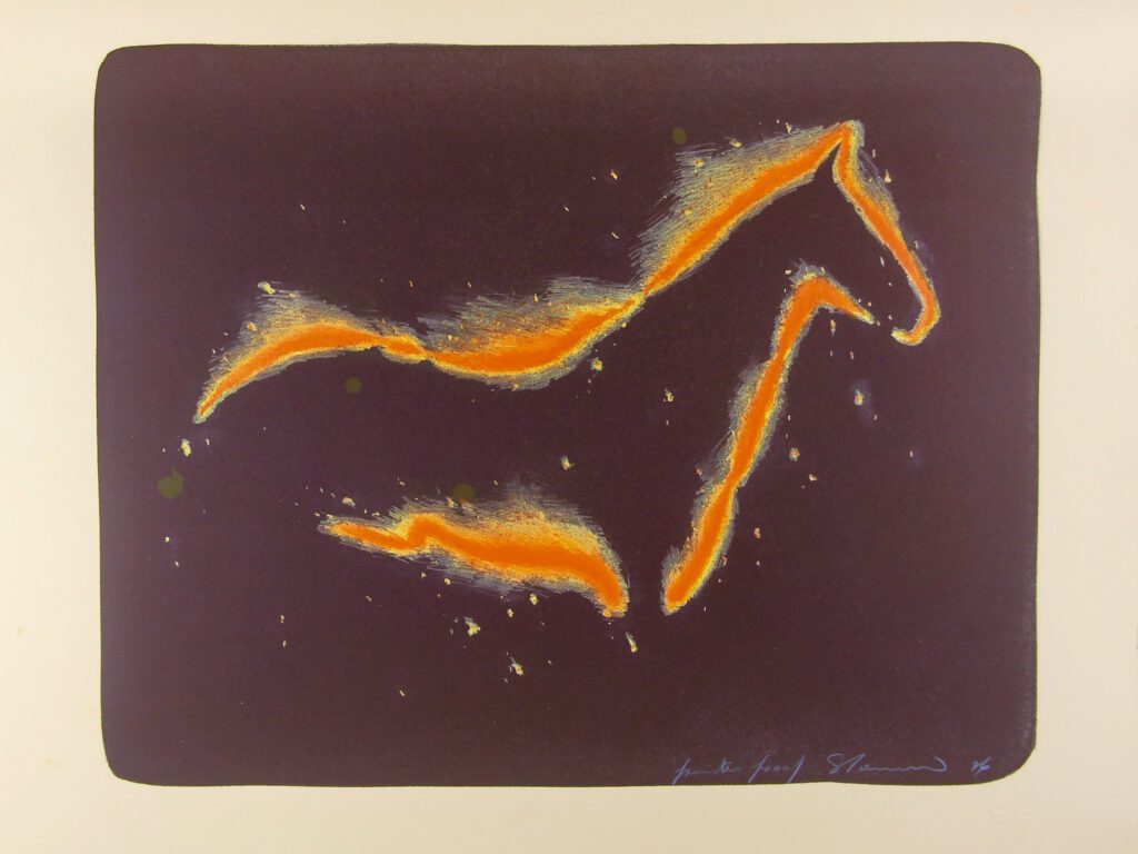 Burning Horse small - 1986 51x65cm – Tim Storrier