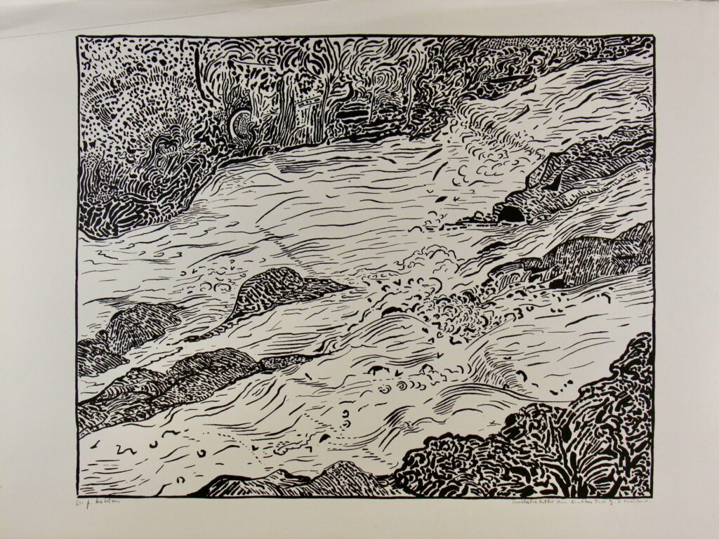 Black and White Landscape – Unknown Friesien Artist
