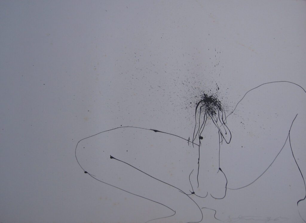 Coitus Interruptus - 1969 75 x105cm – Wallase Ting
